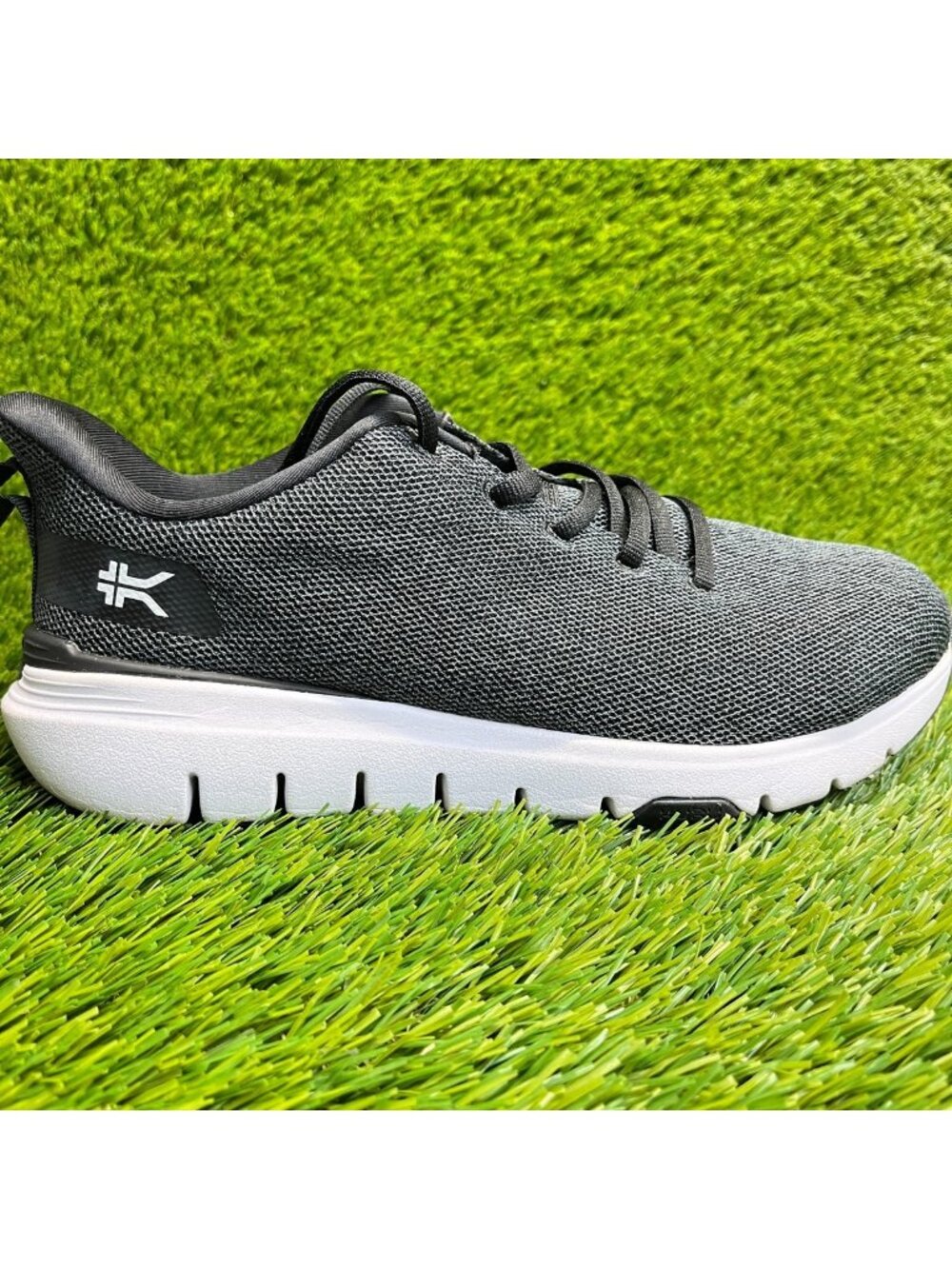 Kuru Flex Via Womens Size 8.5D Black Gray White Athletic Running Shoes Sneakers